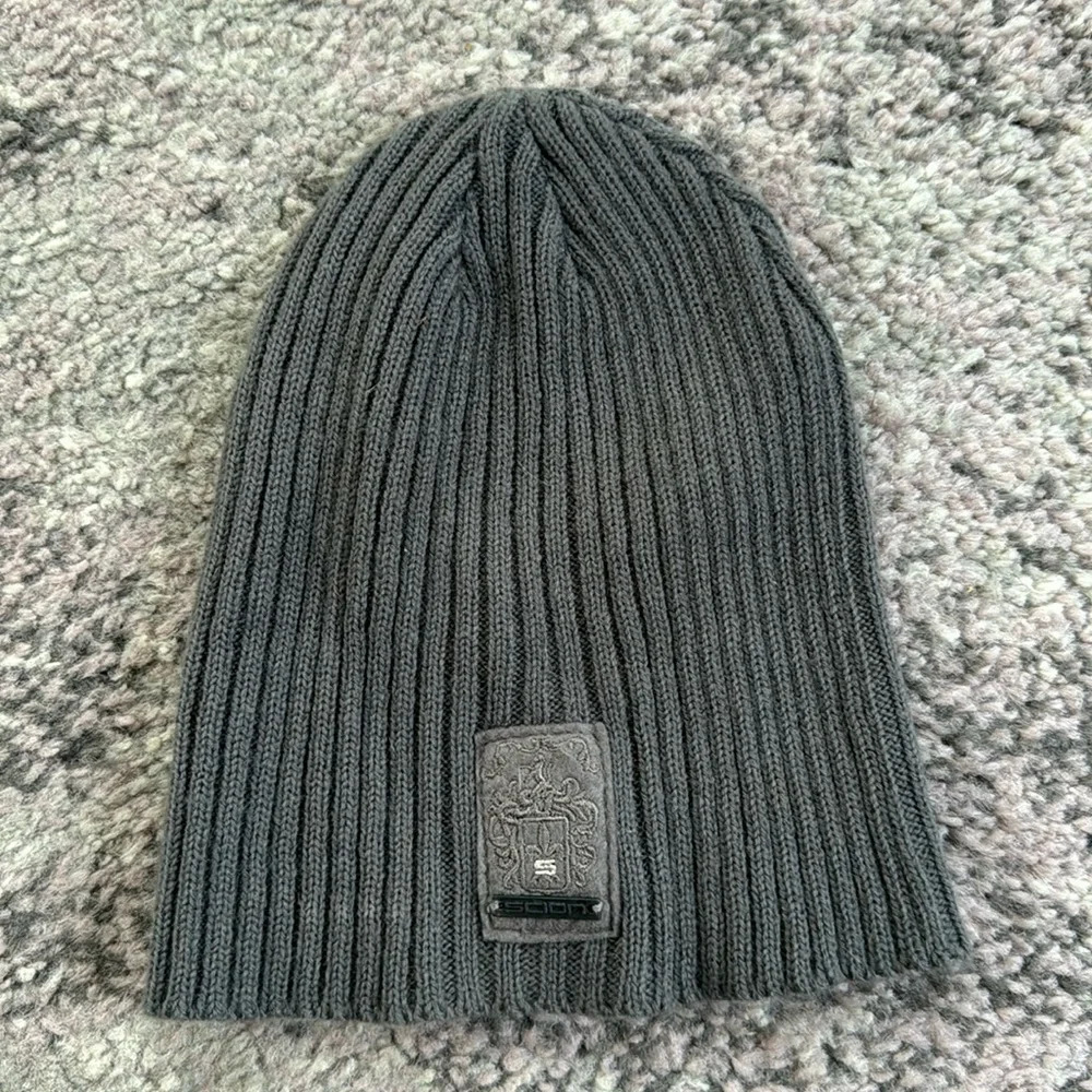 Scion Grey Ribbed Unisex Beanie